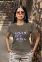Load image into Gallery viewer, Casual women’s t-shirt with slogan print – ideal for daily wear