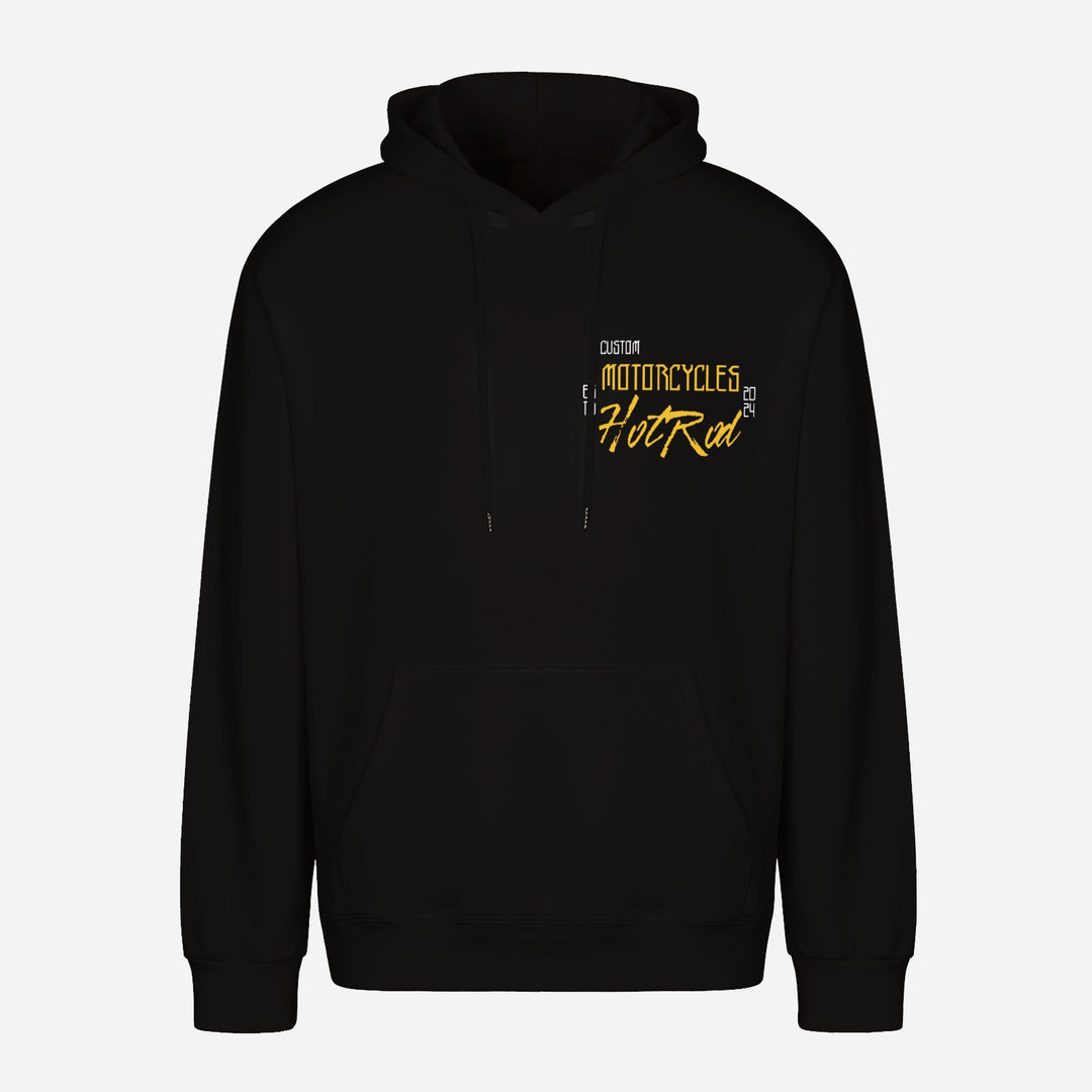 "Rebel Biker Sweatshirt | Skull Graphic Design | Durable Cotton-Poly Blend | Snug Ribbed Cuffs"