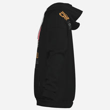 Load image into Gallery viewer, skater skull hoodie with urban island-inspired print