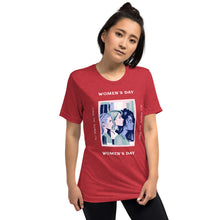 Load image into Gallery viewer, Close-up of soft fabric women’s t-shirt with smooth texture