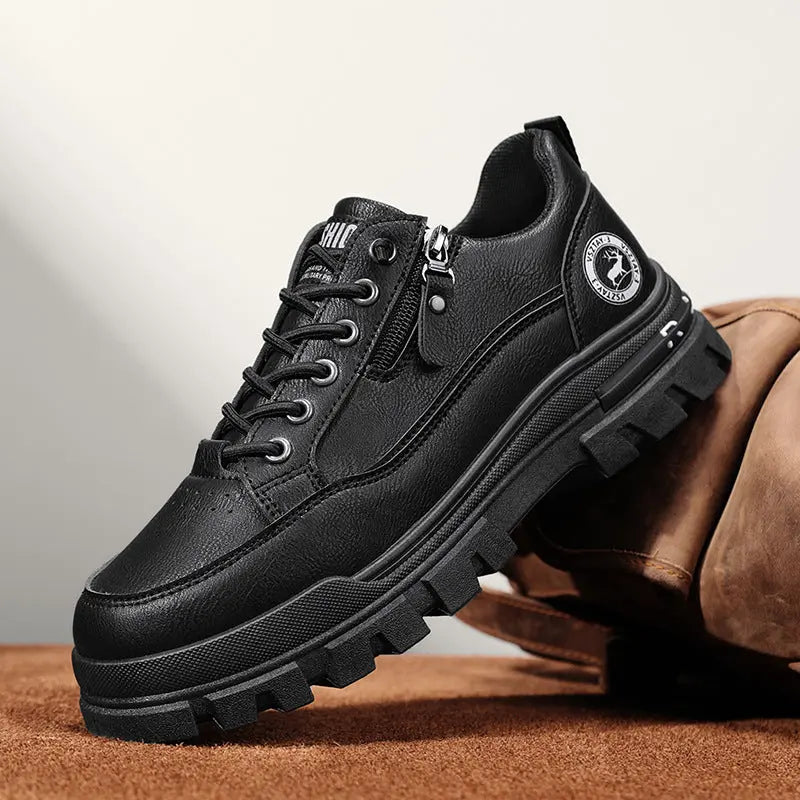 Versatile Mens Chunky Soled Sneakers Raven’s Echo Hoodie