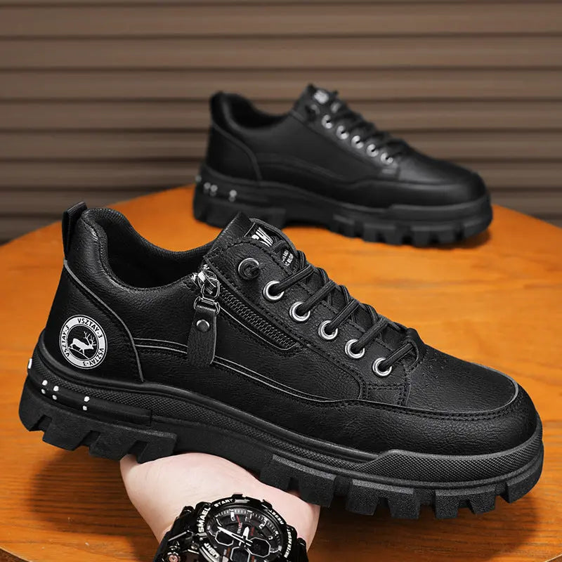 Versatile Mens Chunky Soled Sneakers Raven’s Echo Hoodie