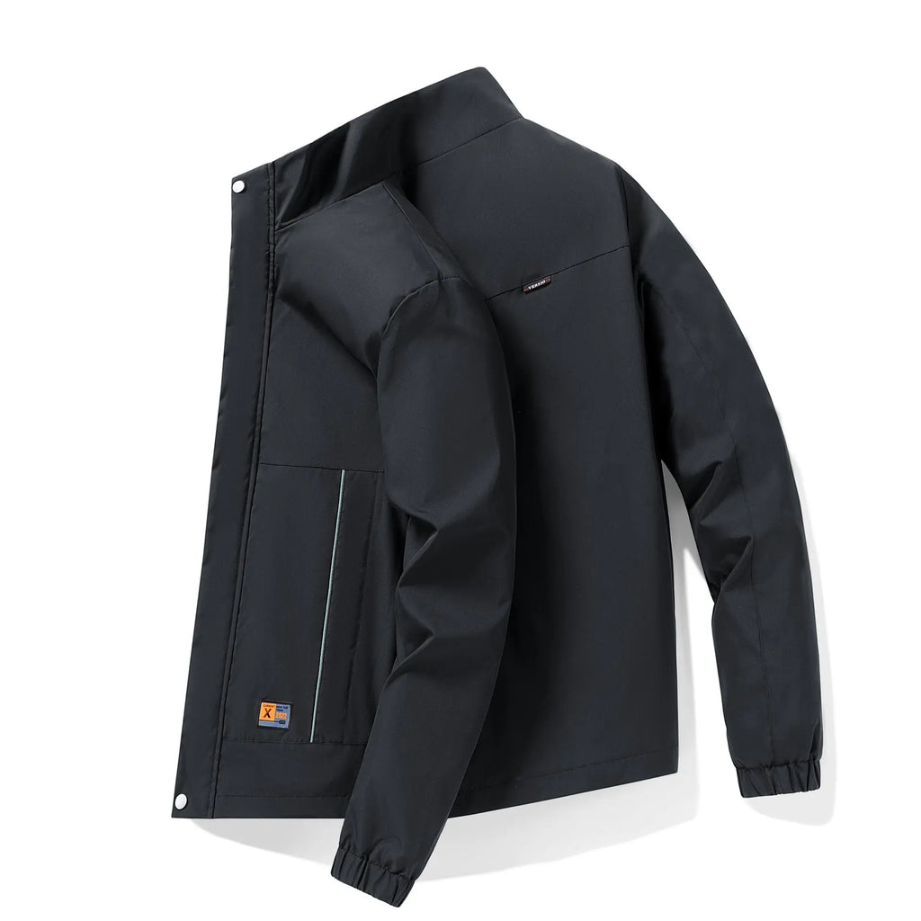 Casual Jacket With Stand Collar Autumn Style For Men Raven’s Echo Hoodie