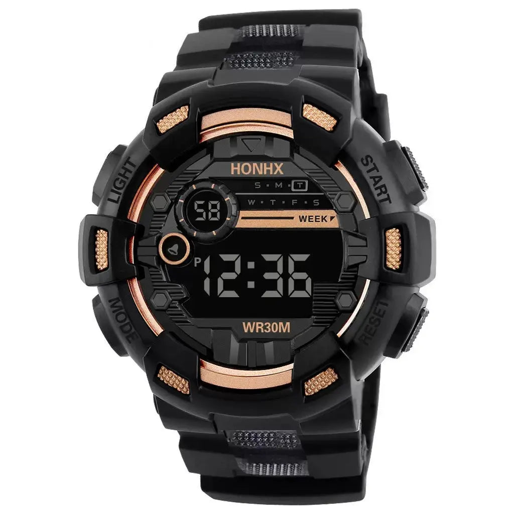 Mens Multi-Function, Water-Resistant Luminous Sports Electronic Watch Raven’s Echo Hoodie