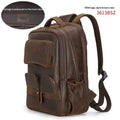 Men's Leather Backpack Outdoor Bag Raven’s Echo Hoodie