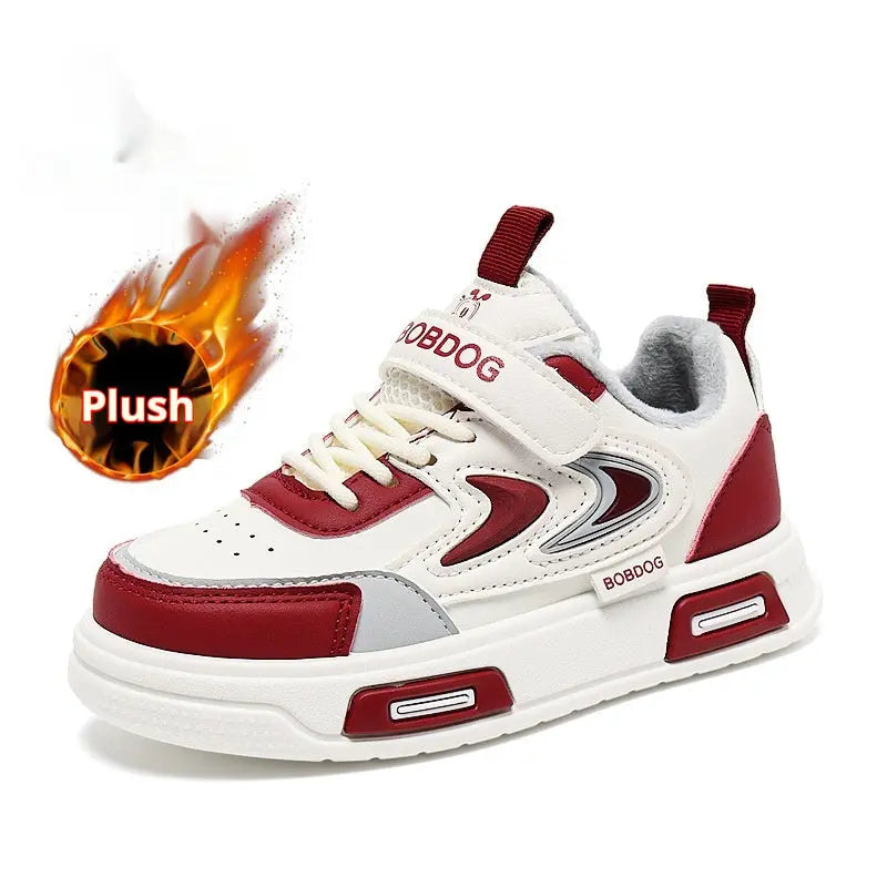 Childrens Leather Non-slip Low-top Sneakers Raven’s Echo Hoodie