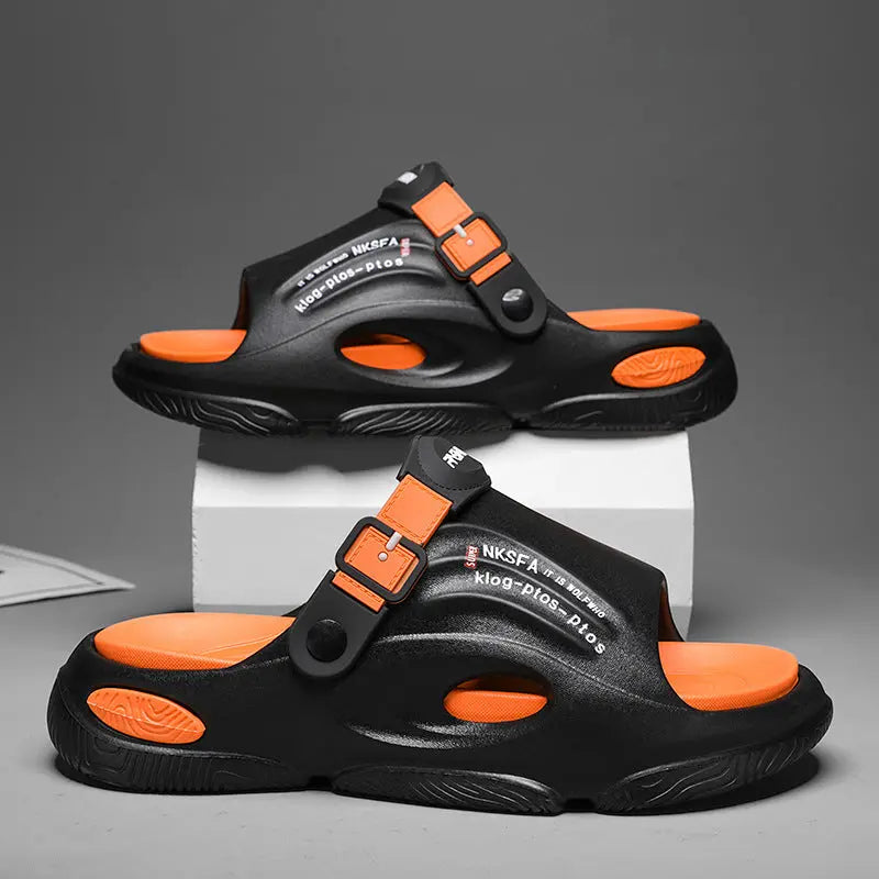 Mens Summer Outdoor Slippers With A Non-slip Step-on-poop Feel Raven’s Echo Hoodie