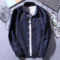 Men's Fashionable Slim-Fit Casual Striped Shirt