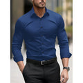 Men's Pigment Business Casual Long Sleeve Shirt Raven’s Echo Hoodie