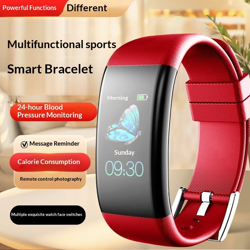 Smart Multifunctional Fitness Pedometer Alarm Clock Bluetooth Watch