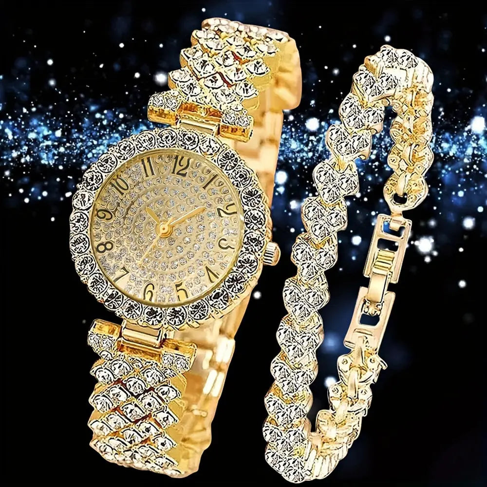 Fashionable Roman-Style Diamond-Encrusted Womens Watch Raven’s Echo Hoodie