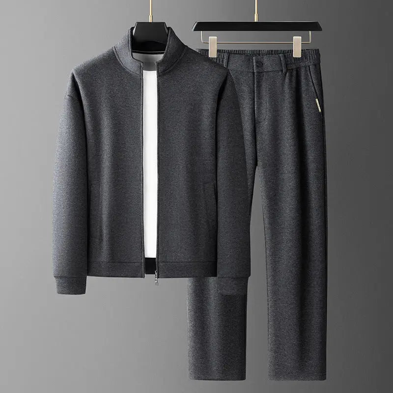 Men's Fashion Casual Stand-Collar Sweatshirt Sports Suit Raven’s Echo Hoodie