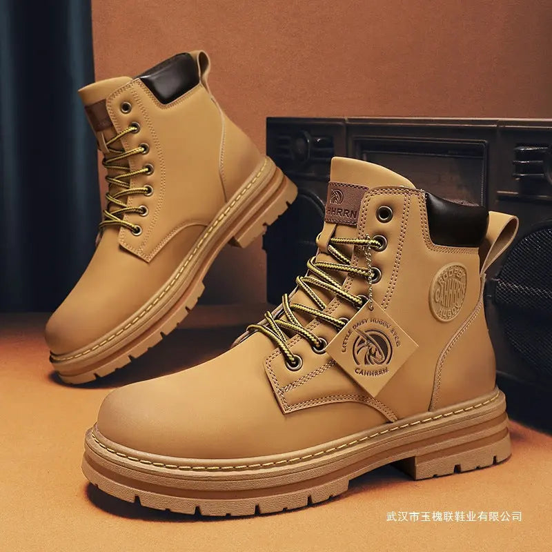 Mens Casual Versatile British-style Martens Boots Raven’s Echo Hoodie