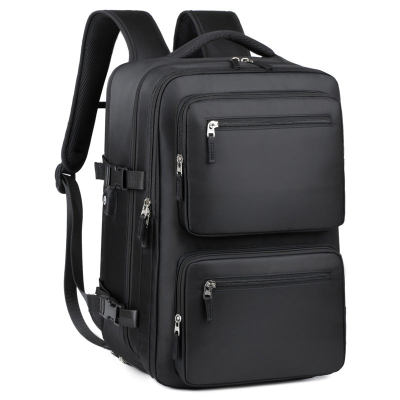 Mens Large-Capacity Business Backpack With Dry-Wet Separation Compartments