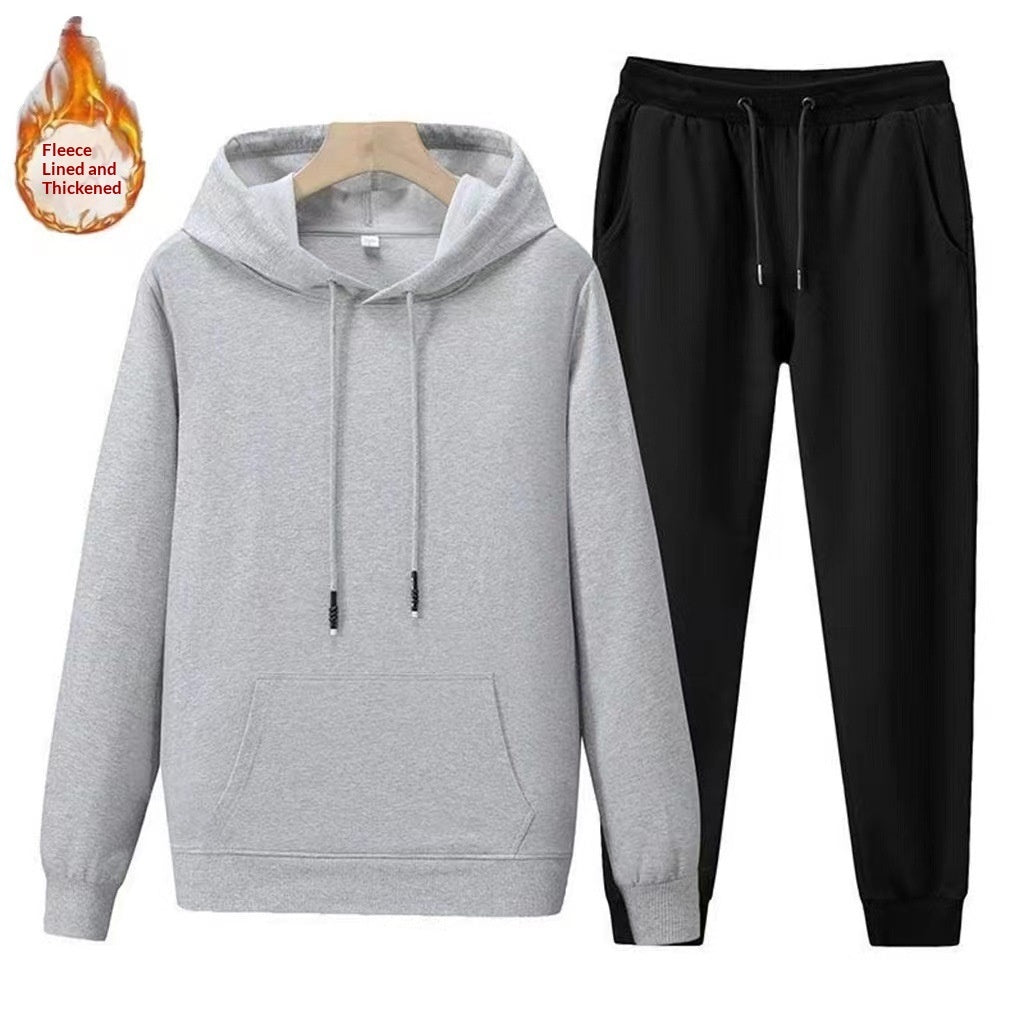 Men's Fleece Lined Hoodie For Winter