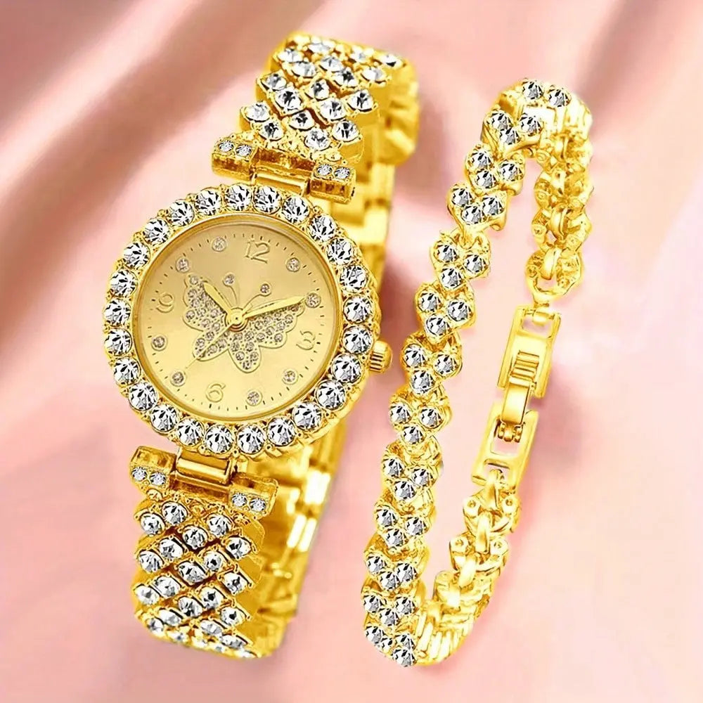 Fashionable Roman-Style Diamond-Encrusted Womens Watch Raven’s Echo Hoodie