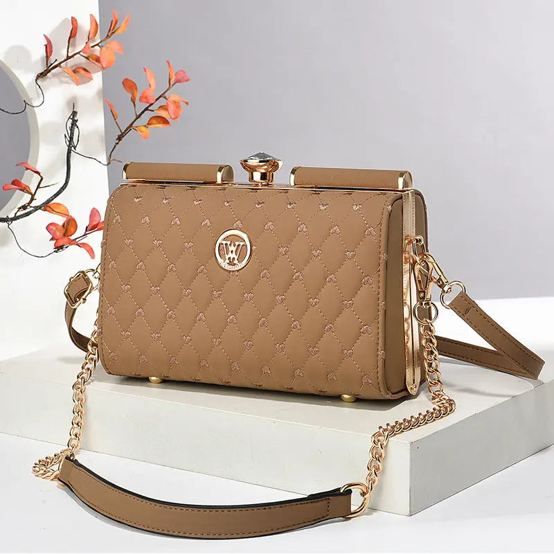 Niche Trendy Diamond-quilted Shoulder Bag With A Premium Texture Raven’s Echo Hoodie