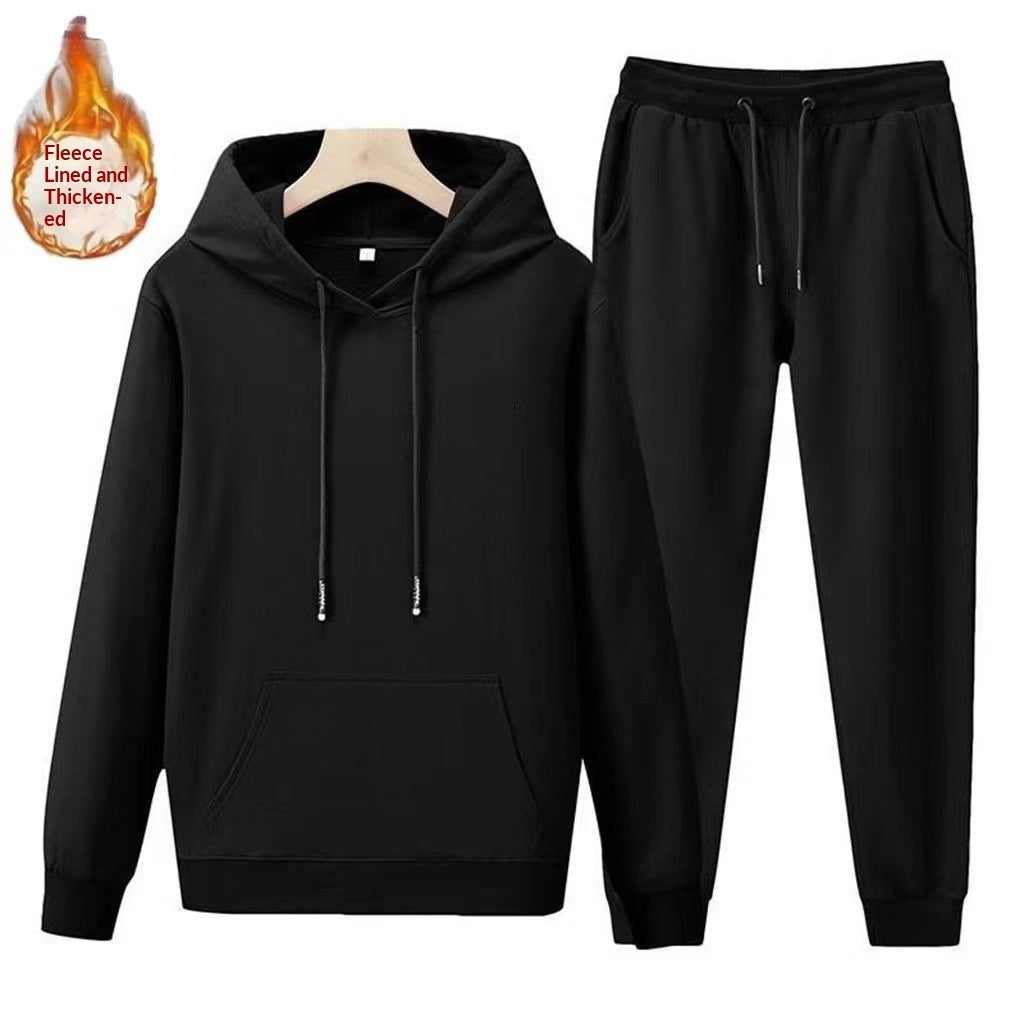Men's Fleece Lined Hoodie For Winter