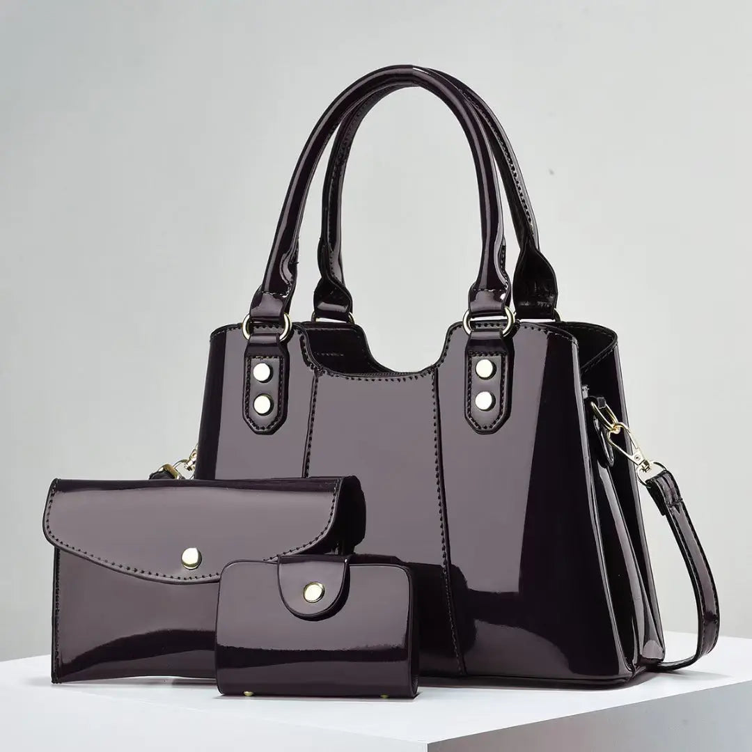 Large-capacity Three-piece Set Of Mother-and-child Crossbody Bags Raven’s Echo Hoodie