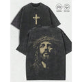1 PC Religious With Crown Of Thorns Graphic Tee Featuring Raven’s Echo Hoodie