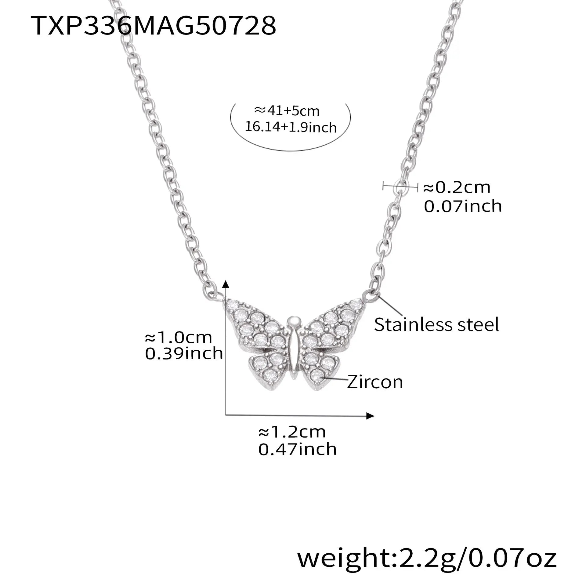 Full-diamond Butterfly Clavicle Necklace And Bracelet Raven’s Echo Hoodie