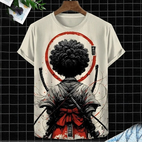 Men's 3D Printed T-Shirt Fashionable Short-Sleeve Top