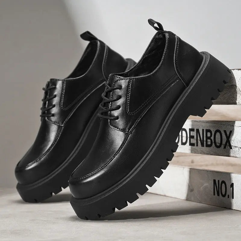 Mens Business Dress Soft Leather Shoes Raven’s Echo Hoodie