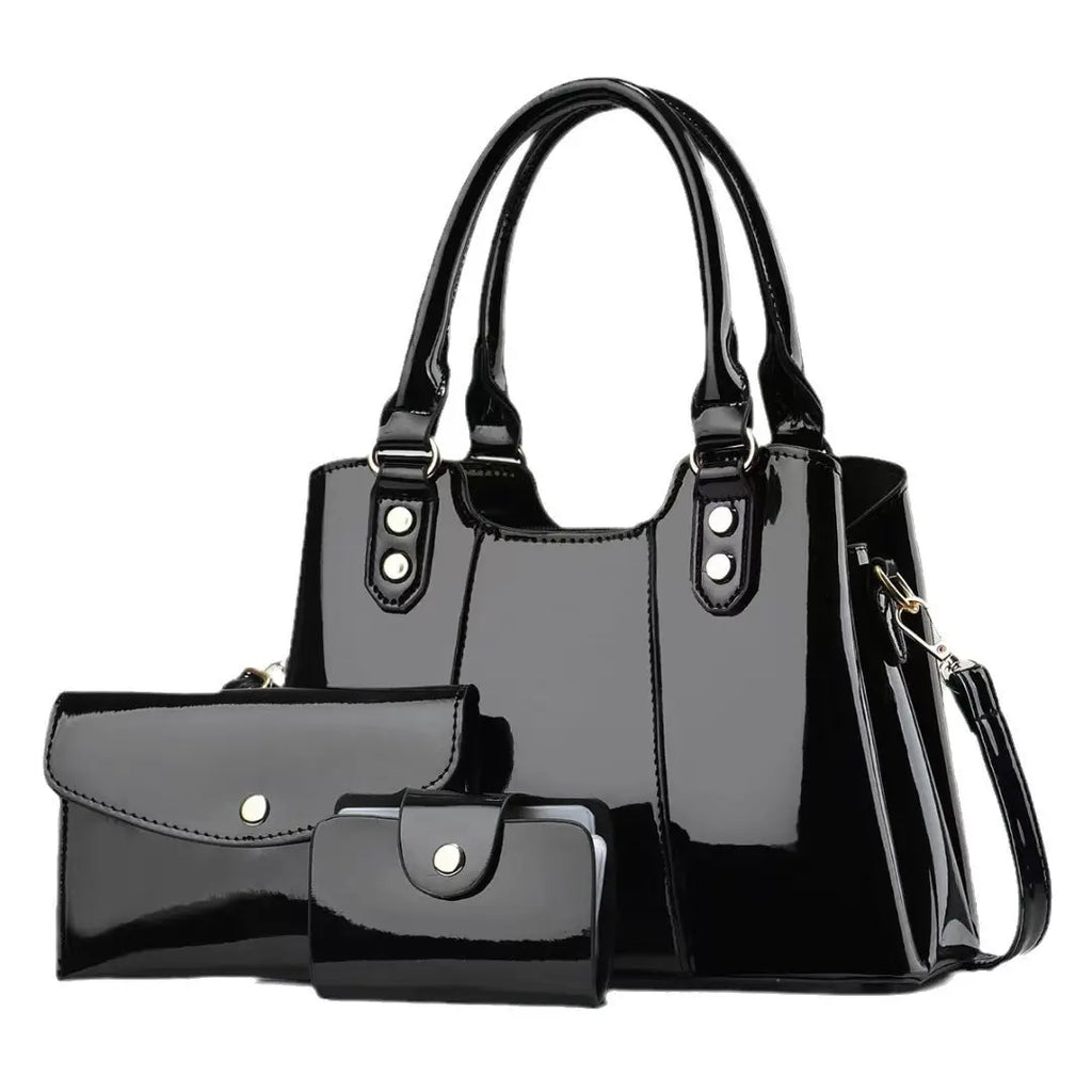 Large-capacity Three-piece Set Of Mother-and-child Crossbody Bags Raven’s Echo Hoodie