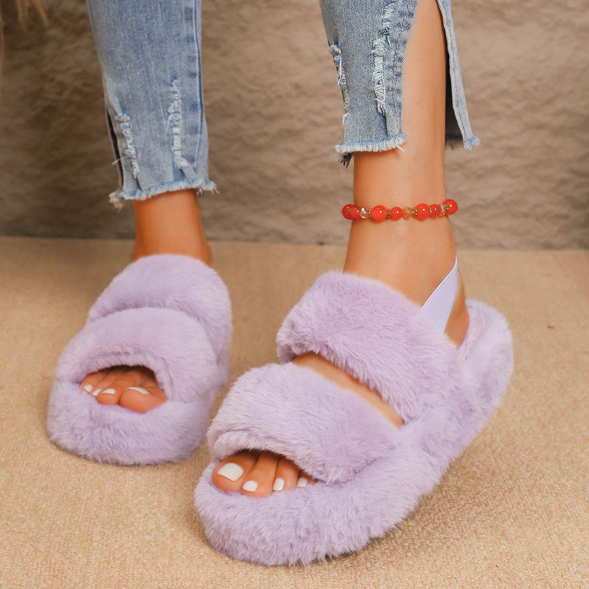 fuzzy slippers
