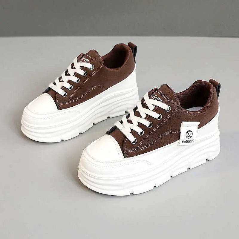Women's Hidden-Heel Thick-Soled Durable All-Match Breathable Sneakers Raven’s Echo Hoodie