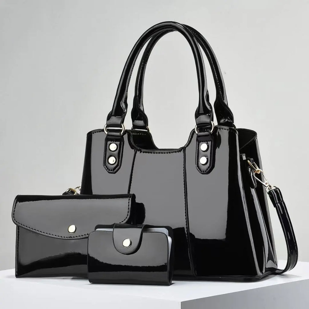 Large-capacity Three-piece Set Of Mother-and-child Crossbody Bags Raven’s Echo Hoodie