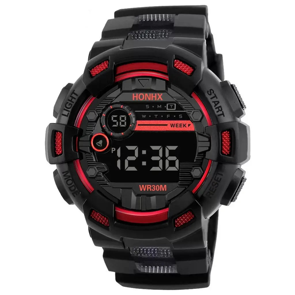 Mens Multi-Function, Water-Resistant Luminous Sports Electronic Watch Raven’s Echo Hoodie