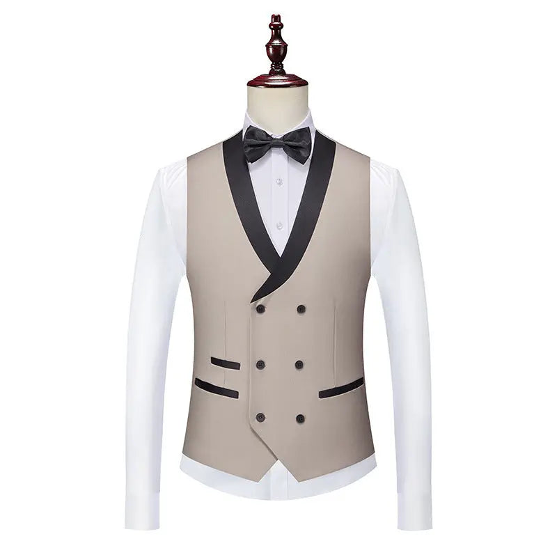 Korean-style Slim-fit Three-piece Suit Set Raven’s Echo Hoodie