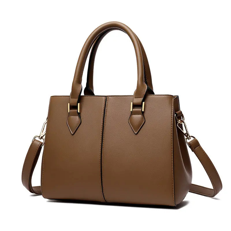 Womens Commuter Soft Leather Large-Capacity Crossbody Shoulder Bag Raven’s Echo Hoodie