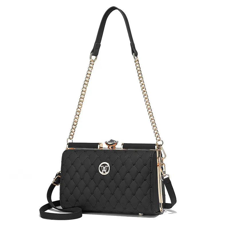 Niche Trendy Diamond-quilted Shoulder Bag With A Premium Texture Raven’s Echo Hoodie