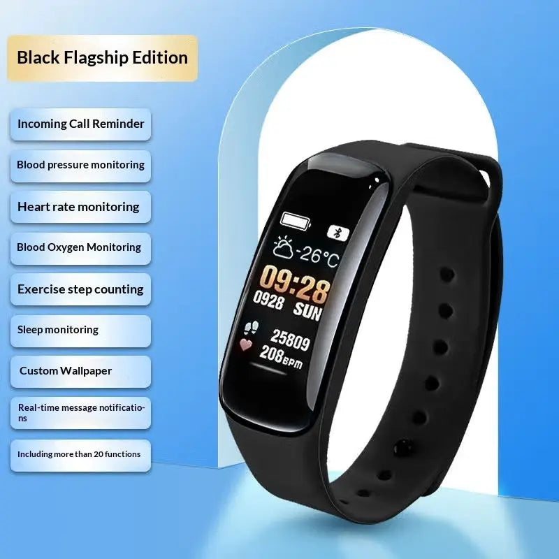 Smart Multifunctional Fitness Pedometer Alarm Clock Bluetooth Watch Raven’s Echo Hoodie
