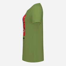 Load image into Gallery viewer, &quot;Edge Living T-shirt - Live For Danger female Olive Top&quot;

