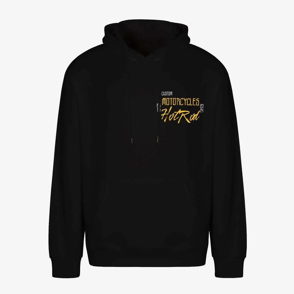 "Rebel Biker Sweatshirt | Skull Graphic Design | Durable Cotton-Poly Blend | Snug Ribbed Cuffs"