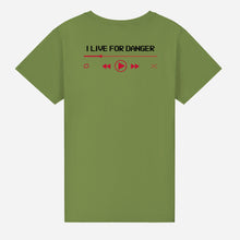 Load image into Gallery viewer, &quot;Thrill Seeker T-shirt - Olive Live For Danger Unisex Tee&quot;
