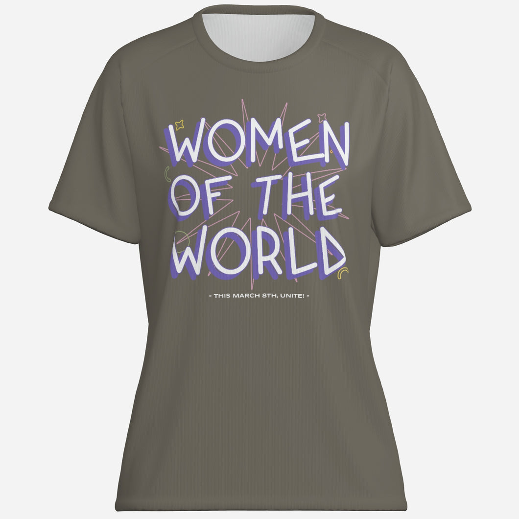 Stylish women’s army color tee – breathable and soft fabric

