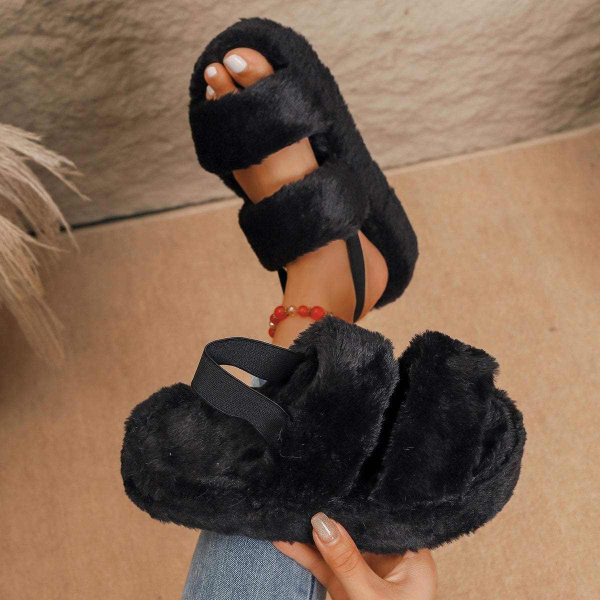 fuzzy slippers