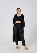 Cozy Pajama Set, 3 Piece Lounge Set, Cute Loungewear, Warm Suit Sets, Matching Set, Lounge Set, 3 Piece Pant Sets, Women Winter Dress Raven’s Echo Hoodie