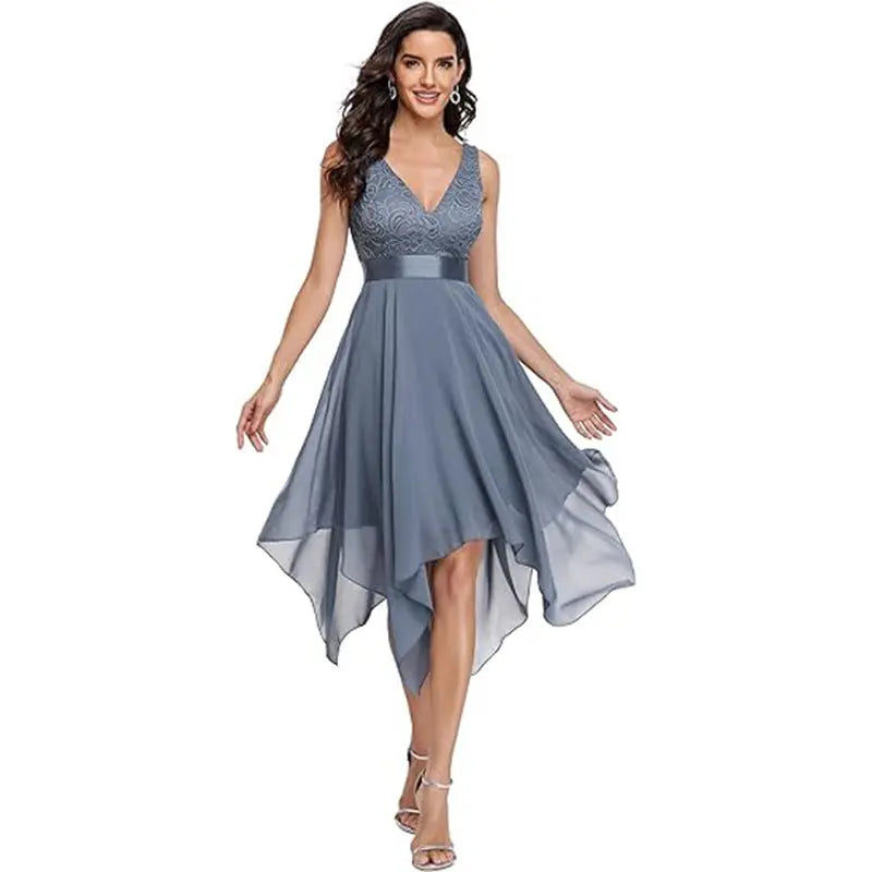 Women's Lace Chiffon Cocktail Ball Gown Raven’s Echo Hoodie