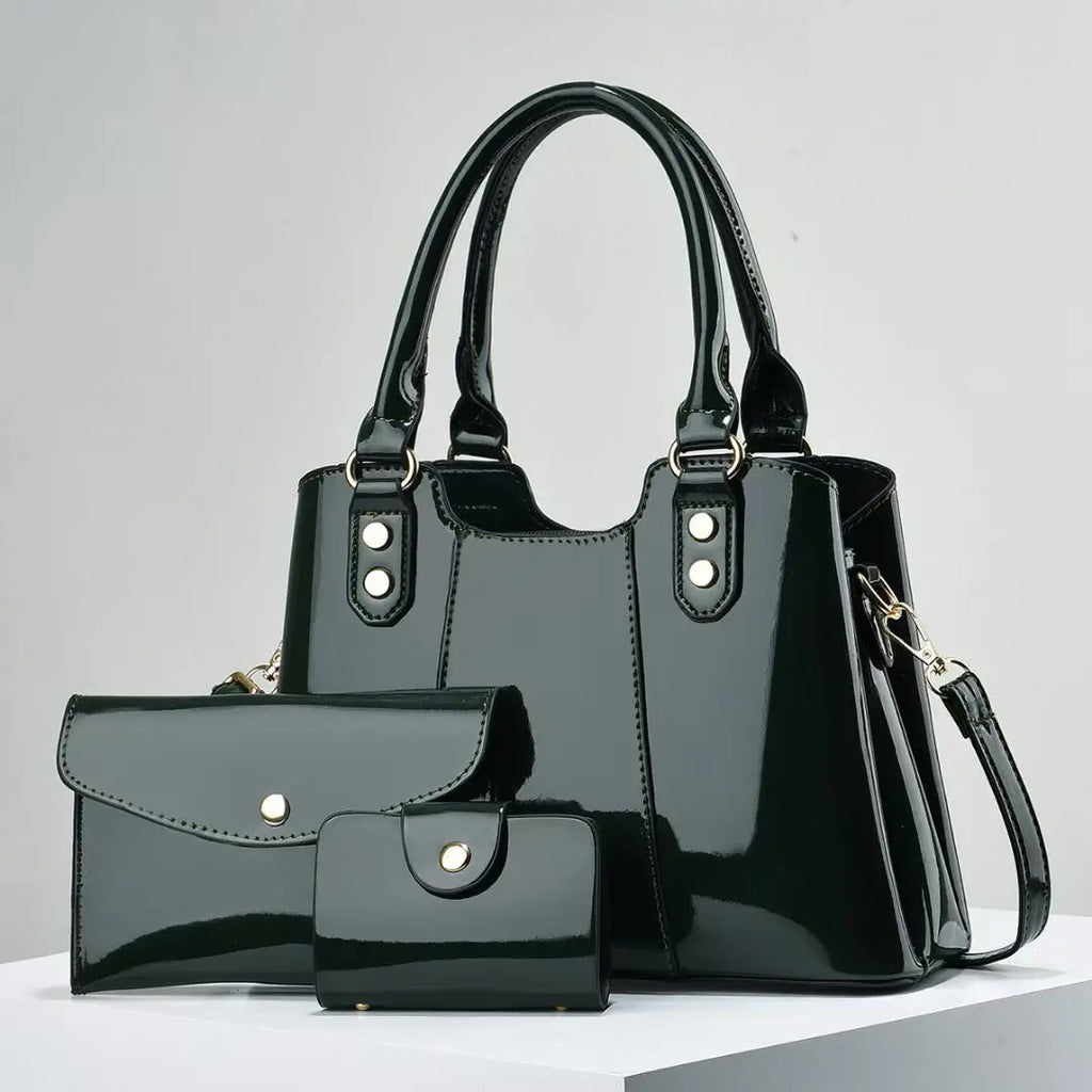 Large-capacity Three-piece Set Of Mother-and-child Crossbody Bags Raven’s Echo Hoodie