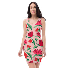 Load image into Gallery viewer, &quot;Graceful Beauty: Red Rose Pink Dress Elegance&quot;
