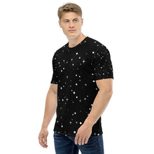 Load image into Gallery viewer, Display of Star Black T-shirts in various colors and sizes
