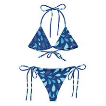 Load image into Gallery viewer, Blue Pattern Bikini – The Must-Have Swimwear for Summer
