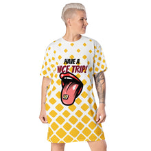 Load image into Gallery viewer, &quot;Stylish Yellow T-Shirt Dress: Perfect for Casual Chic Look&quot;
