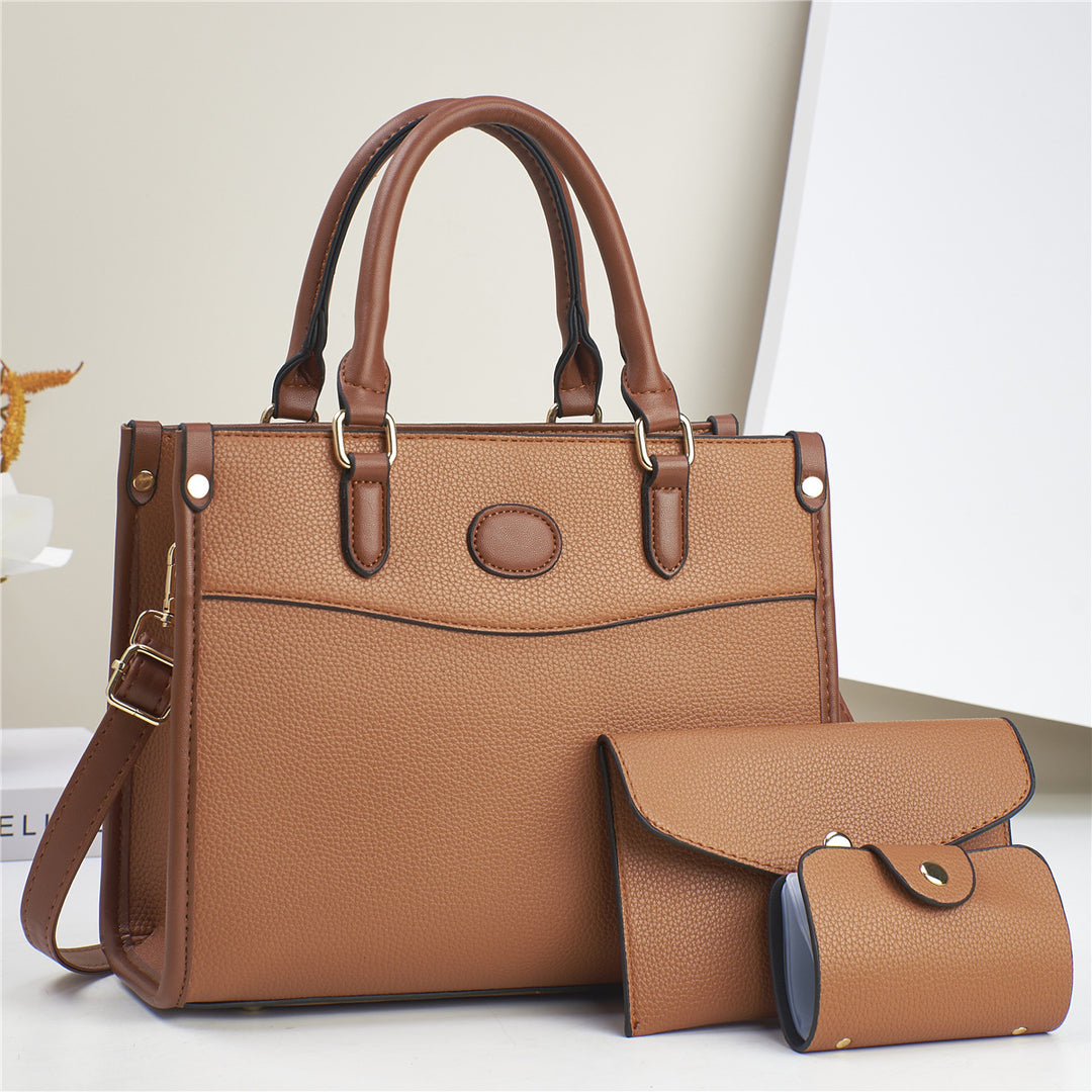 Stylish Three-Piece Shoulder Bag Set For Women Mother-and-Child Bags