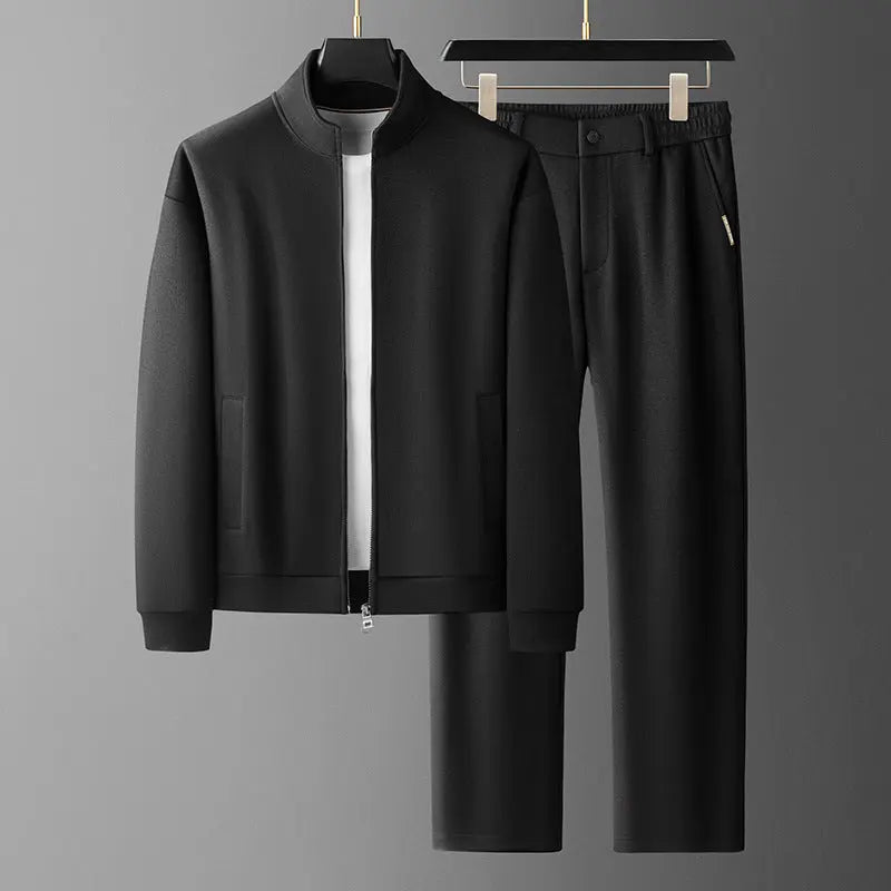 Men's Fashion Casual Stand-Collar Sweatshirt Sports Suit Raven’s Echo Hoodie